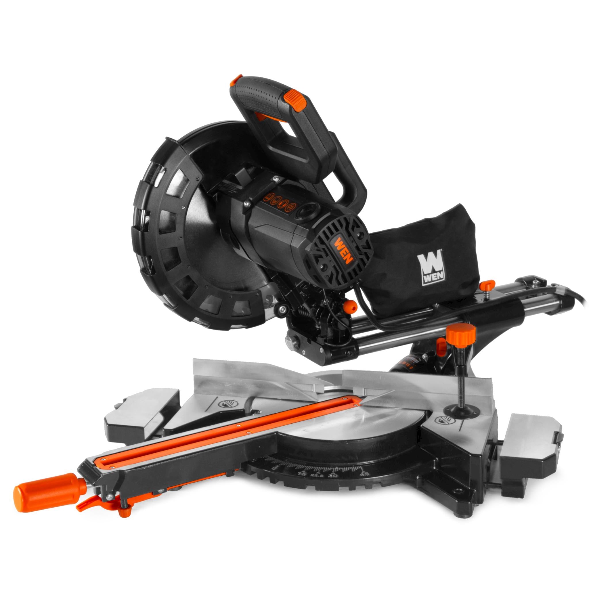 WEN MM1014 15 Amp 10 Inch Single Bevel Sliding Compound Miter Saw with Laser Guide - Perfect for Woodworking, DIY Projects, and Professional Carpentry