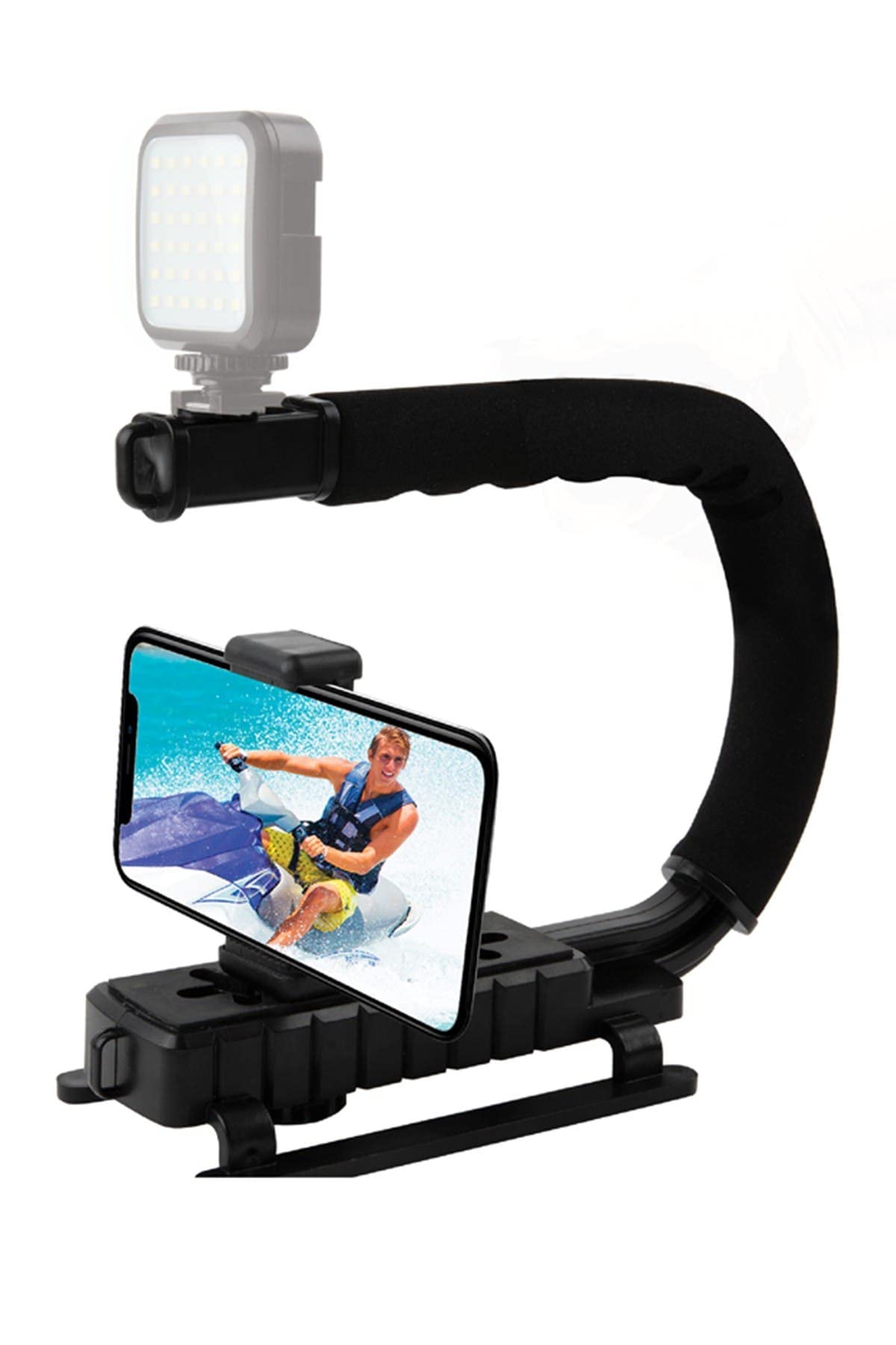 Vivitar DSLR Action Sports Grip Video Stabilizer with Universal Phone Clamp 3.5