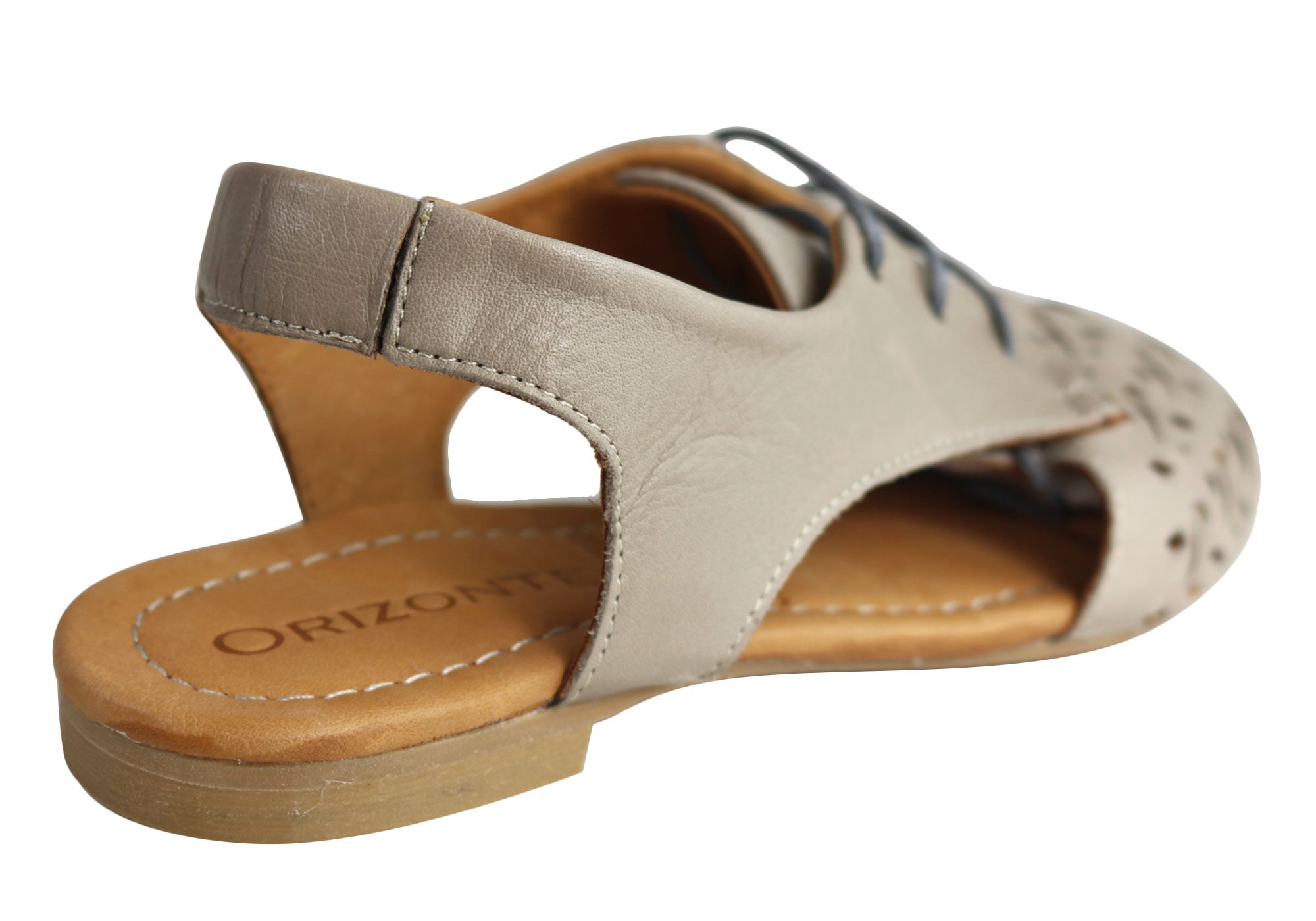 Orizonte Basco Women's European Soft Leather Slingback Flat Shoes - Comfortable & Stylish for Work, Travel & Casual Outings