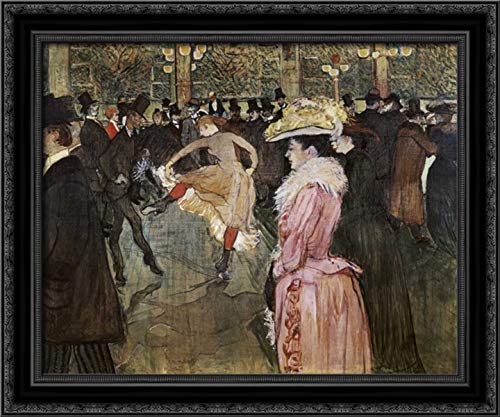 Canvas Art in a Black Ornate Wood Frame