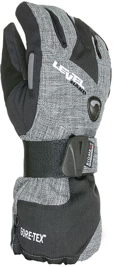 Level Half Pipe Men's Snowboard Gloves - Waterproof & Insulated Winter Gloves for Skiing & Snowboarding - Anthracite (10.0/XXL) - Perfect for Cold Weather Sports & Outdoor Activities