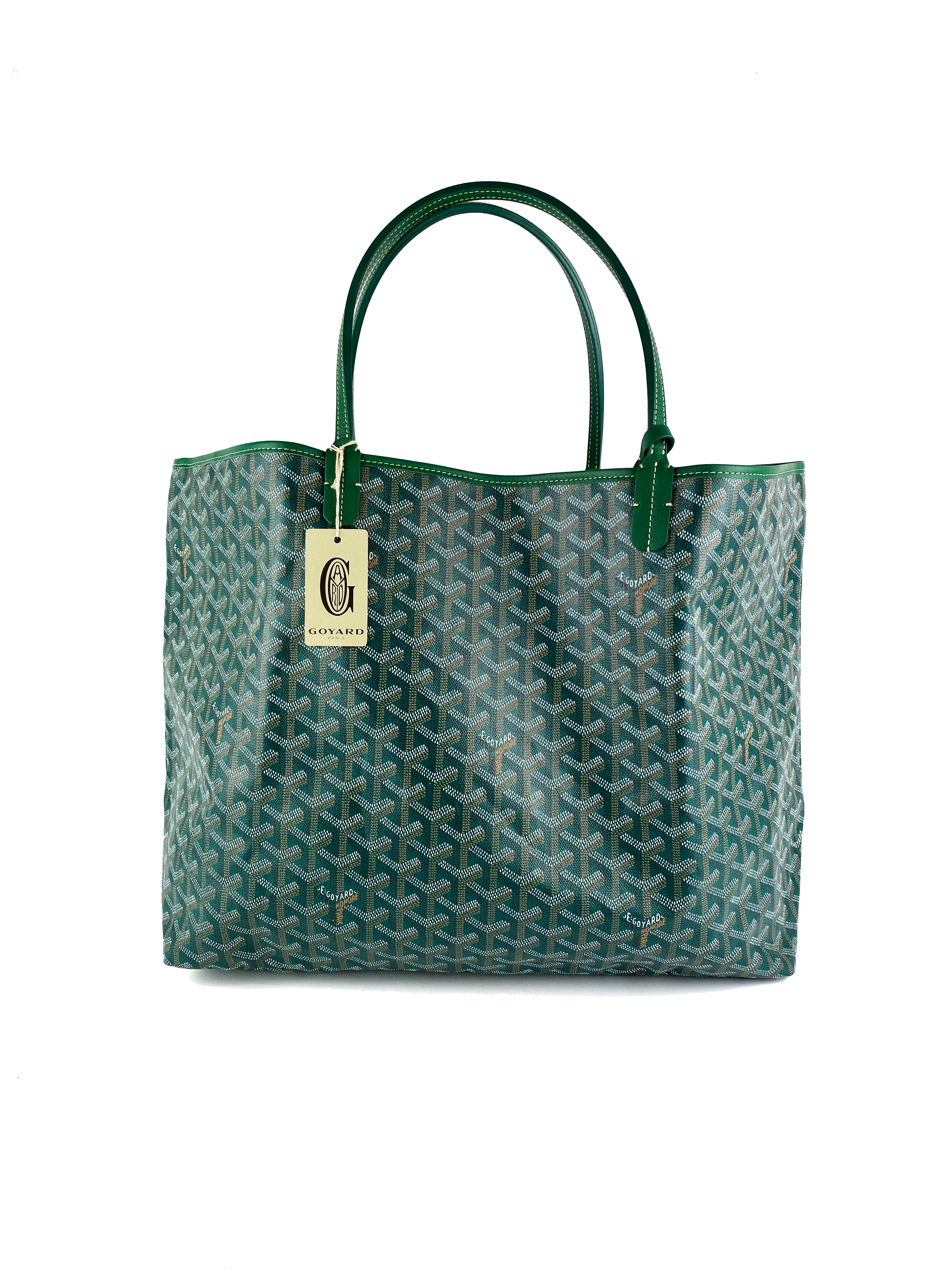 Luxury Goyard Green St. Louis Tote Bag - Premium Designer Handbag for Women - Fashionable & Durable Shopping Tote - Perfect for Work, Travel & Everyday Use