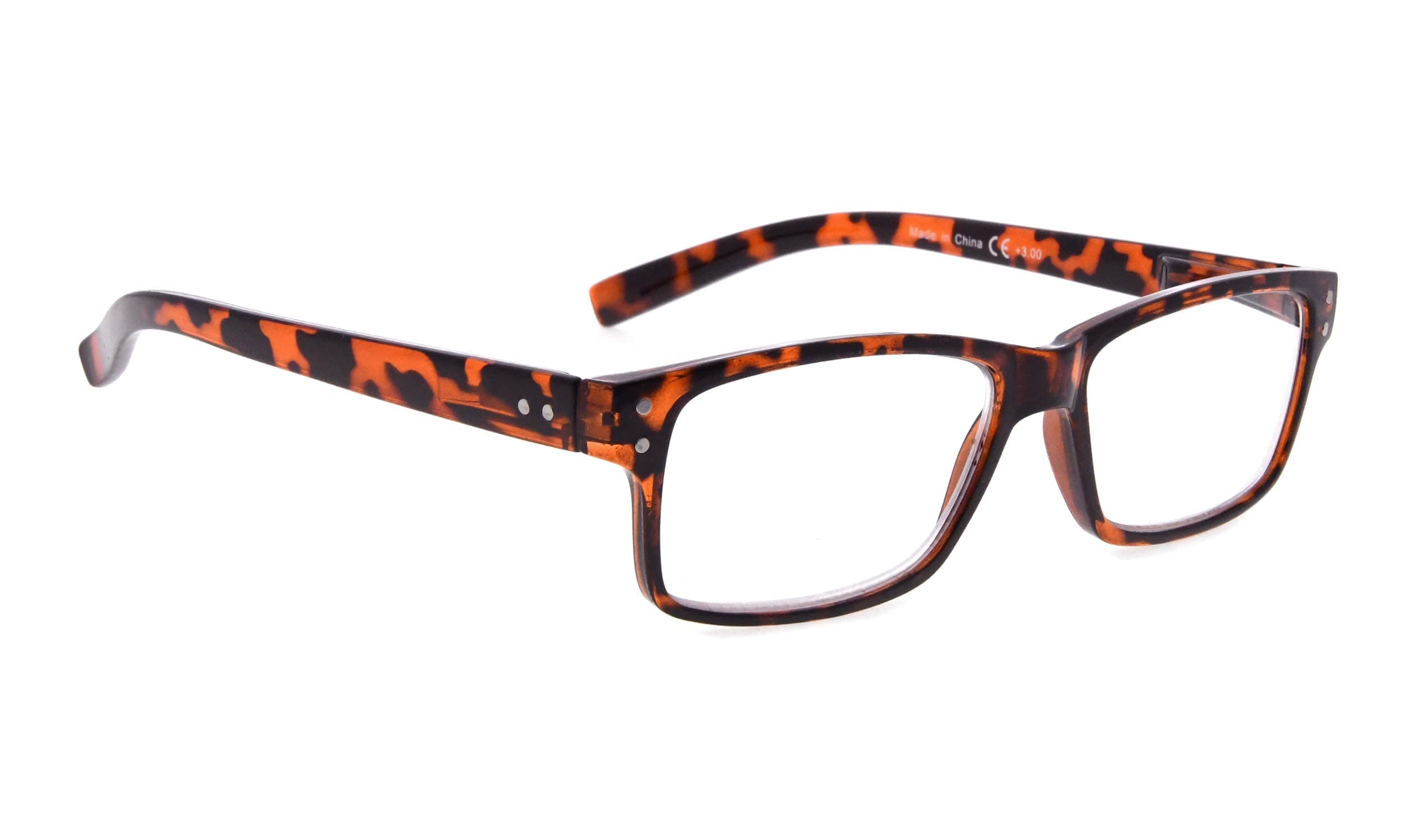 BLUELESS Vintage Reading Glasses for Men & Women - Tortoise Shell Frame +2.25 Strength - Perfect for Reading, Crafts & Close Work