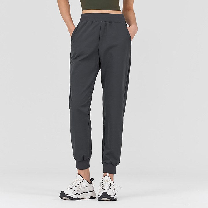 Comfortable Woven Stretch Napping Jogger Pants for Men & Women - Soft Lounge Pants for Relaxing, Yoga, and Home Wear