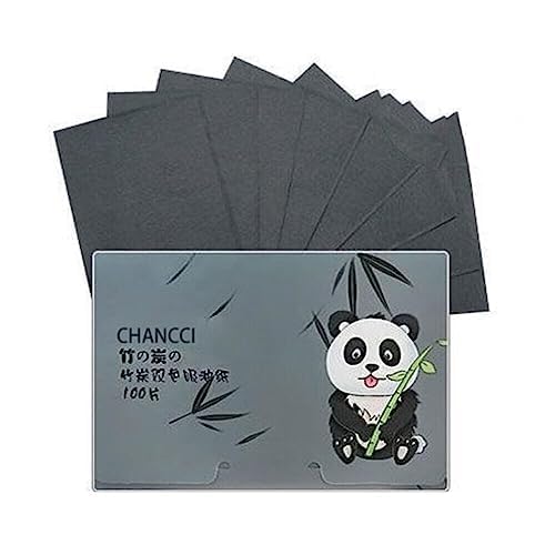 Yifely Oil Blotting Sheets for Face - 100pcs Bamboo Charcoal & Green Tea Oil Absorbing Papers | Natural Oil Control for Shiny Skin | Perfect for Travel, Gym & Everyday Use