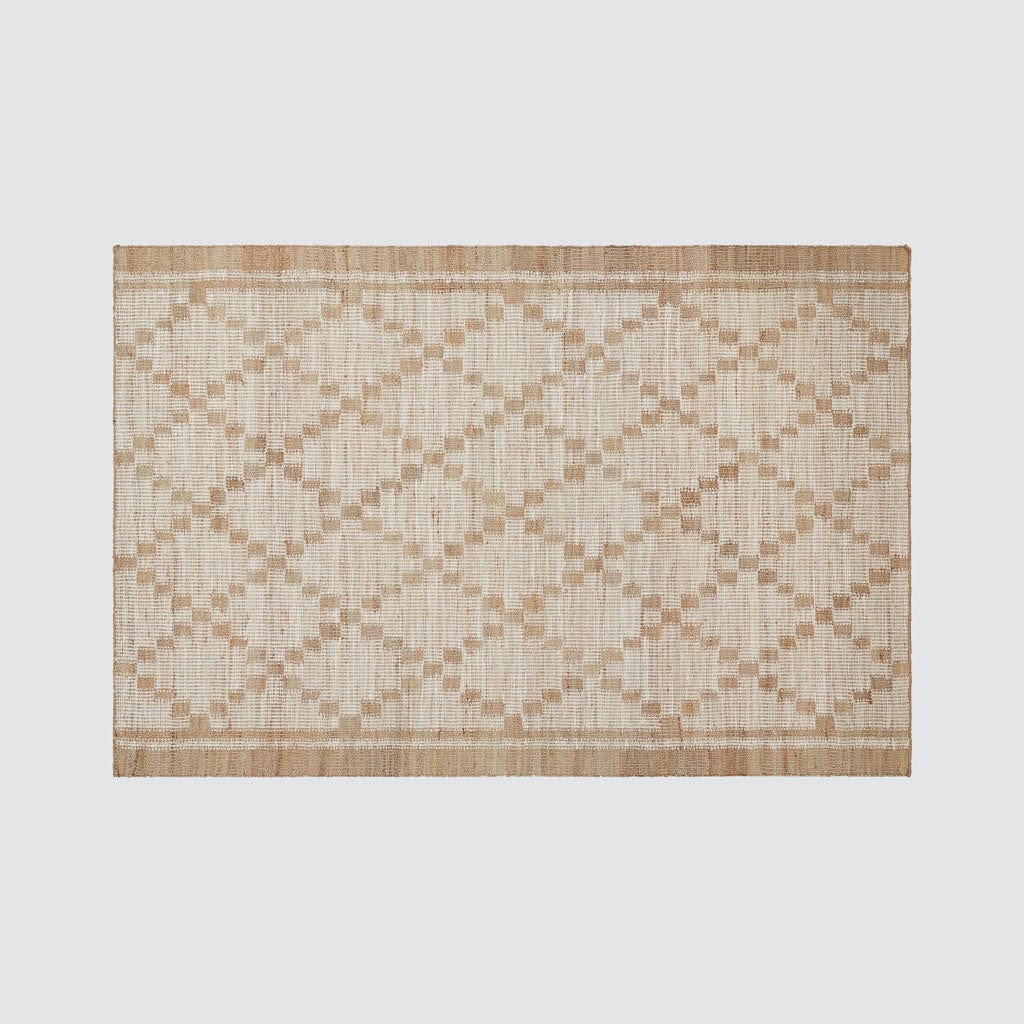Jazba Handwoven Jute Area Rug - Natural Eco-Friendly Floor Mat for Living Room, Bedroom & Home Decor | Boho Chic Style