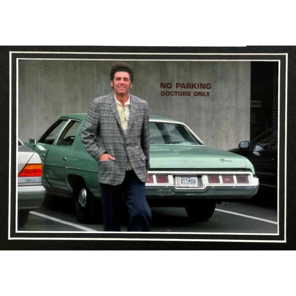 Michael Richards as Kramer Signed License Plate Framed - Seinfeld Memorabilia with JSA COA - Perfect for TV Show Fans & Collectors
