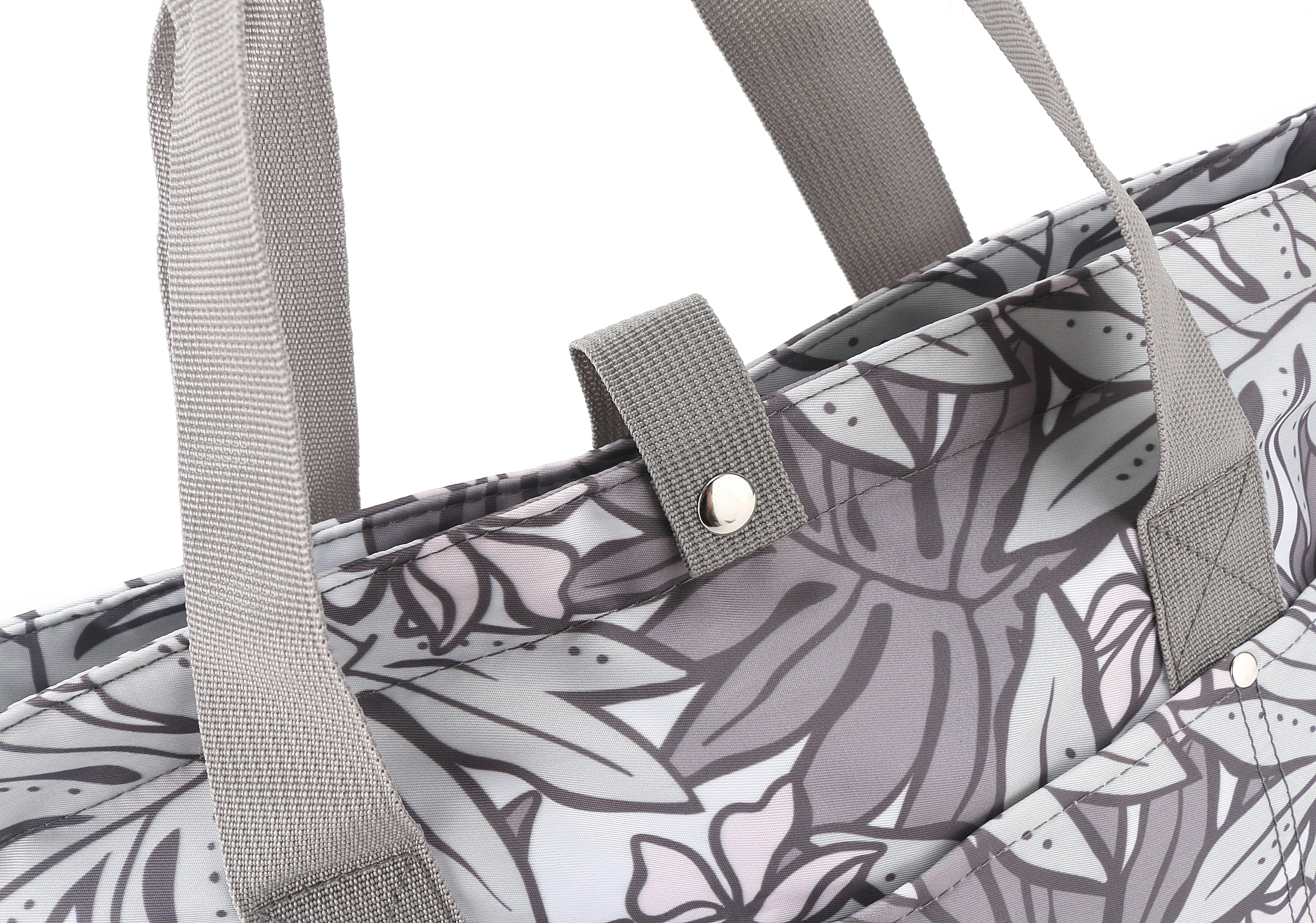 Stylish Compact Tote Bag in Jade & Grey - Perfect for Work, Travel, and Everyday Use