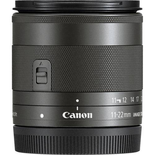 Canon EF-M 11-22mm f/4.5-5.6 IS STM Wide-Angle Zoom Lens for EOS M Series - Perfect for Travel, Landscape & Vlogging Photography
