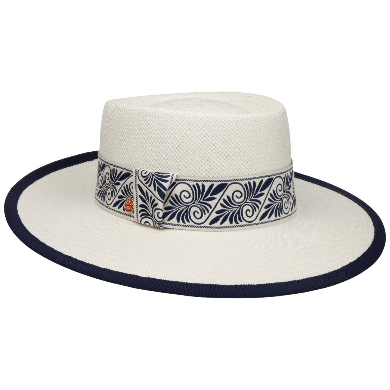 Stylish Astrid Twotone Brisa Panama Hat by Mayser - Summer Straw Hat for Women with Breathable Design - Perfect for Beach Vacations, Outdoor Weddings & Garden Parties