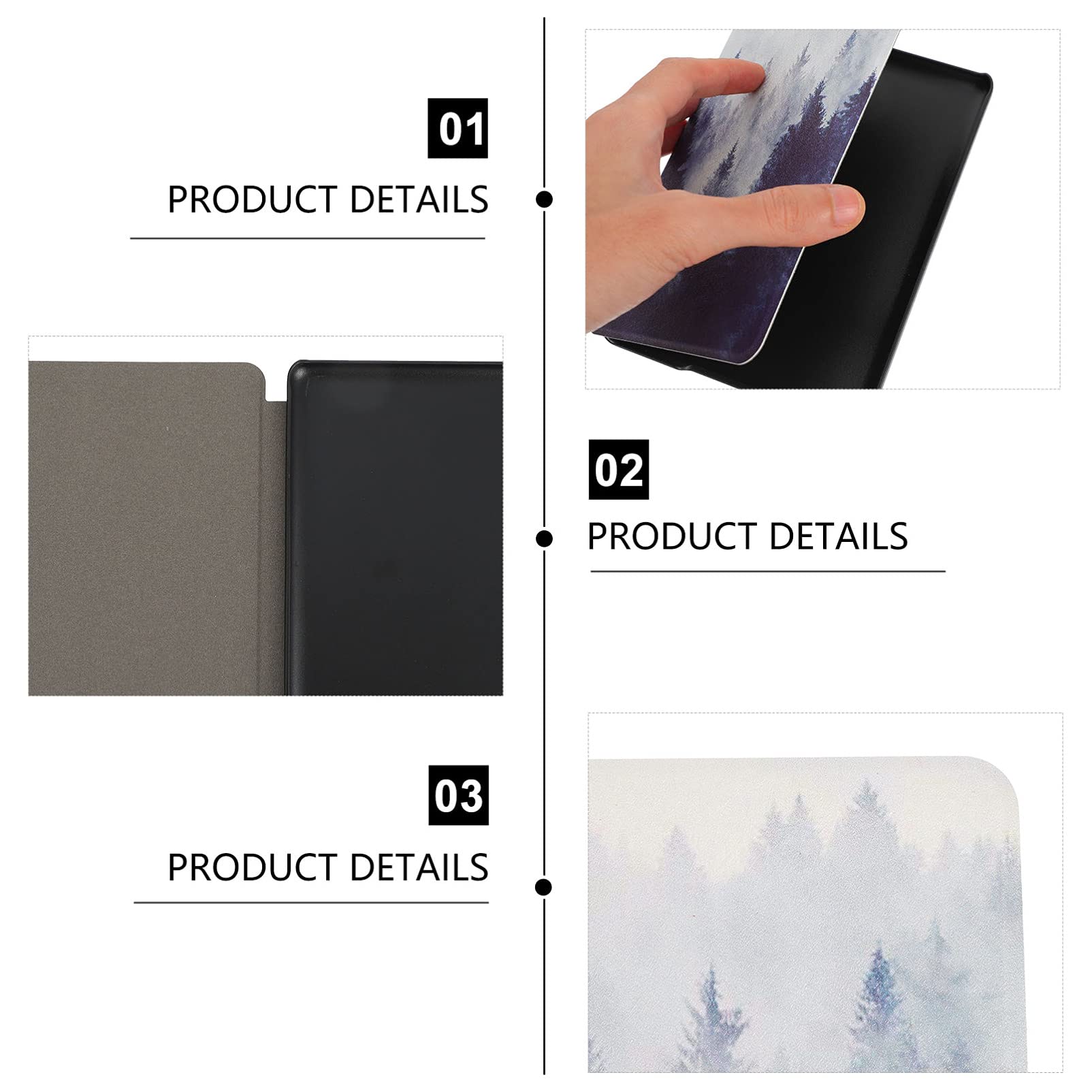 Hemobllo 7-Piece Ultra-Thin TPU Protective Case Cover for E-Book Reader - Auto Wake, Youth Edition Pattern Design - Perfect for Travel, School & Daily Reading Protection
