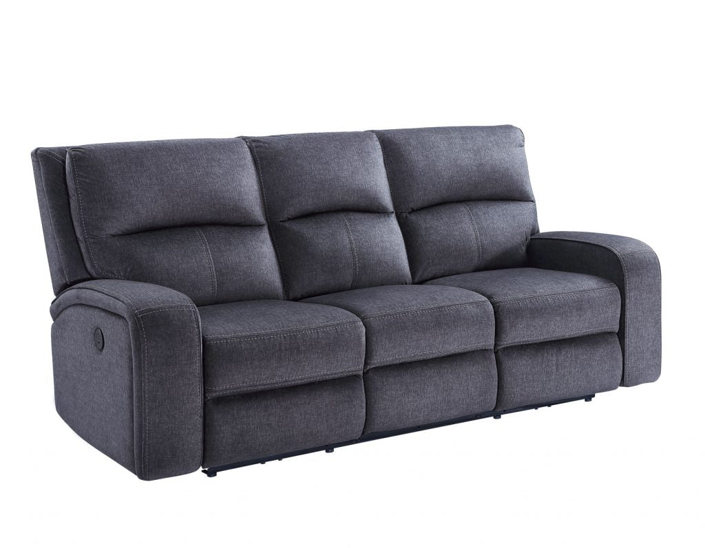 Landon Power Reclining Sofa - 3-Seater Electric Recliner Couch with USB Charging & Cup Holders - Modern Living Room Furniture for Home Theater & Family Relaxation