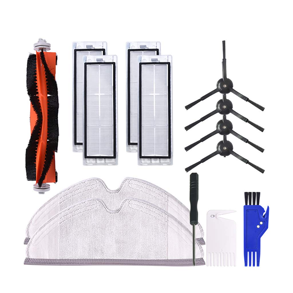 T65 Vacuum Cleaner HEPA Filters & S6 Side Brush - White (04234g) for Pet Hair & Hard Floors