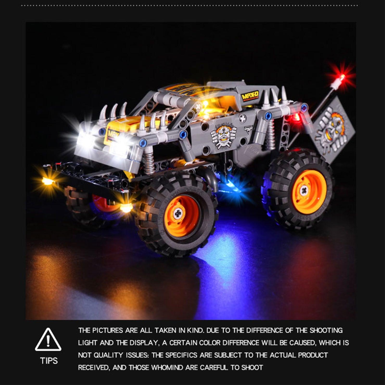 Best Light Kit for LEGO Technic Monster Jam Max-D 42119 – Enhance Your Model with LED Lights for Nighttime Display & Play