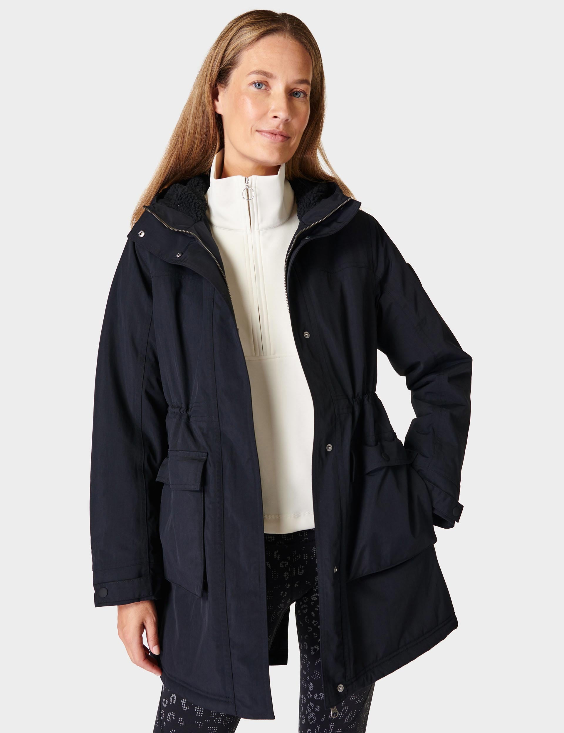 Winter Stride Waterproof Parka Jacket for Men & Women - Black | Windproof Insulated Coat for Snow, Hiking & Outdoor Activities
