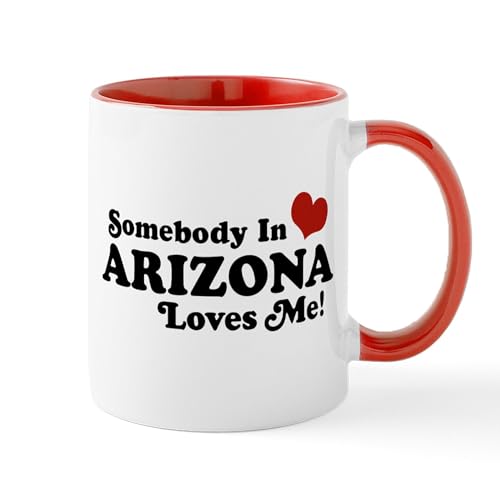 White/Red Inside - Somebody In Arizona Loves Me Mug