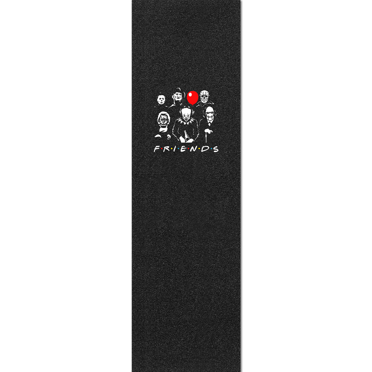 TV Horror Friends Grip Tape - Premium Skateboard Grip for Horror Fans - Perfect for Skateboards, Longboards & DIY Projects - Great for Halloween, Horror Movie Nights & Skater Gifts