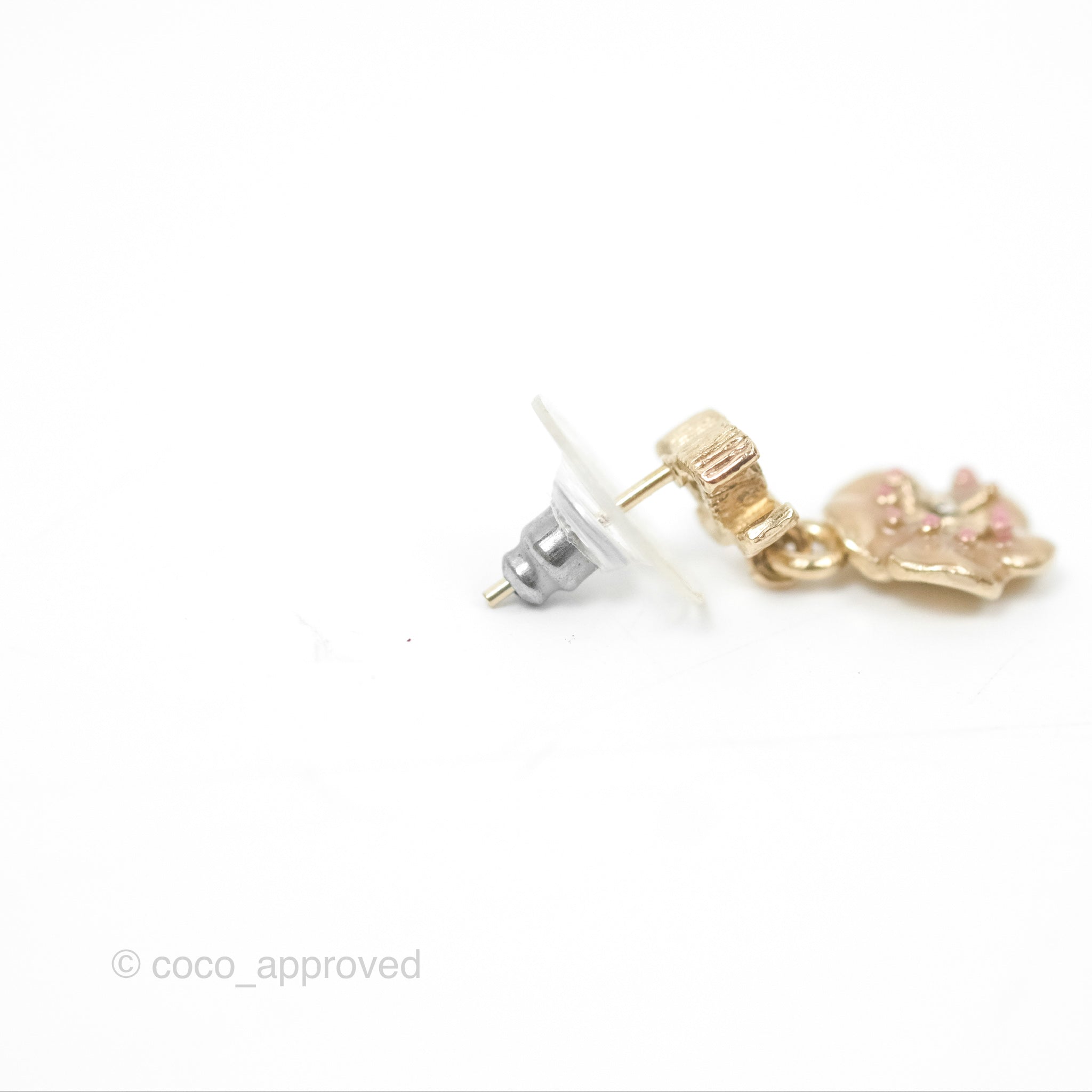 Chanel CC Camellia Drop Earrings - Gold Tone 13C - Luxury Fashion Jewelry for Women | Perfect for Parties, Weddings & Special Occasions