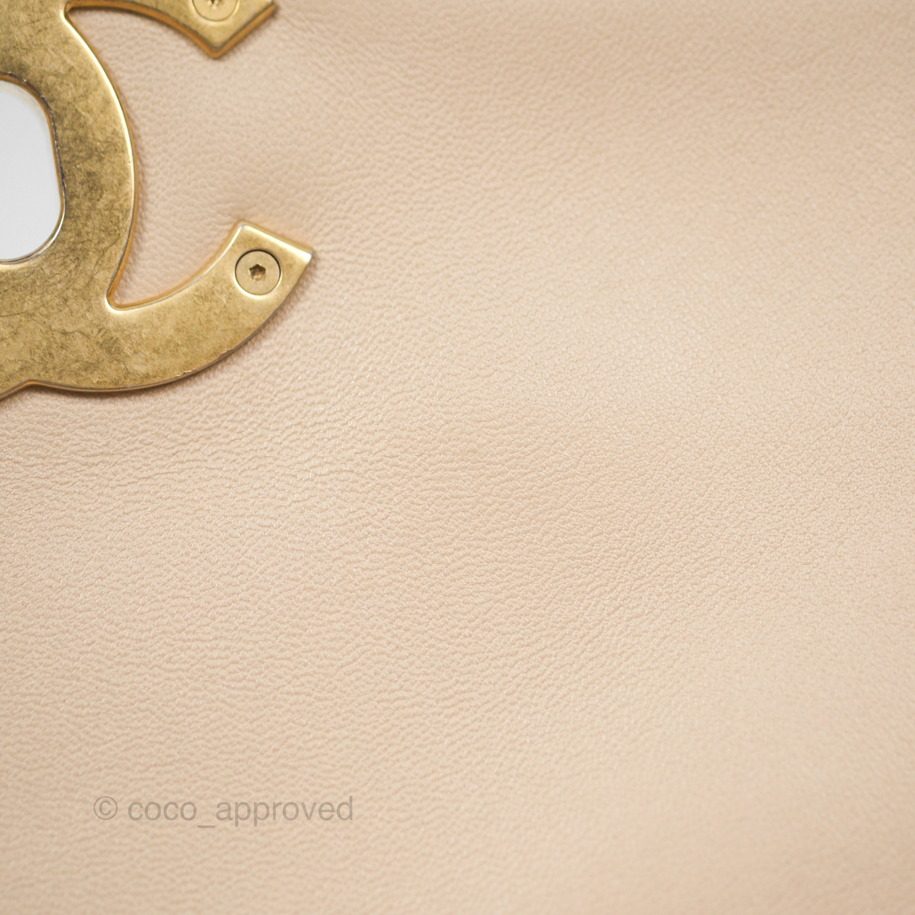 Chanel 19 Small Handbag in Beige Lambskin Leather with Mixed Hardware - Luxury Crossbody Bag for Women, Perfect for Date Night & Special Occasions