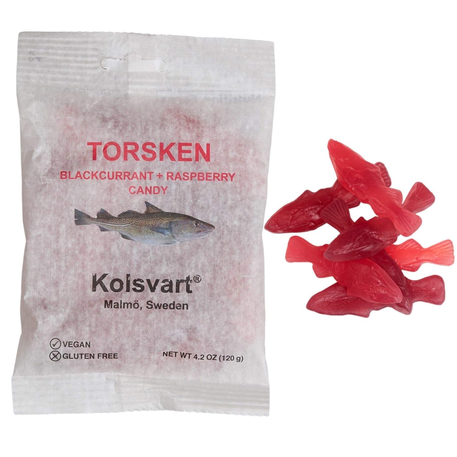 Rudca Food Kolsvart Assorted Candy Pack - 5 Bags (4.2 oz Each) | Raspberry, Blackcurrant, Sour Blueberry, Elderflower & Peppermint Flavors | Perfect for Parties, Office Snacks & Gift Baskets
