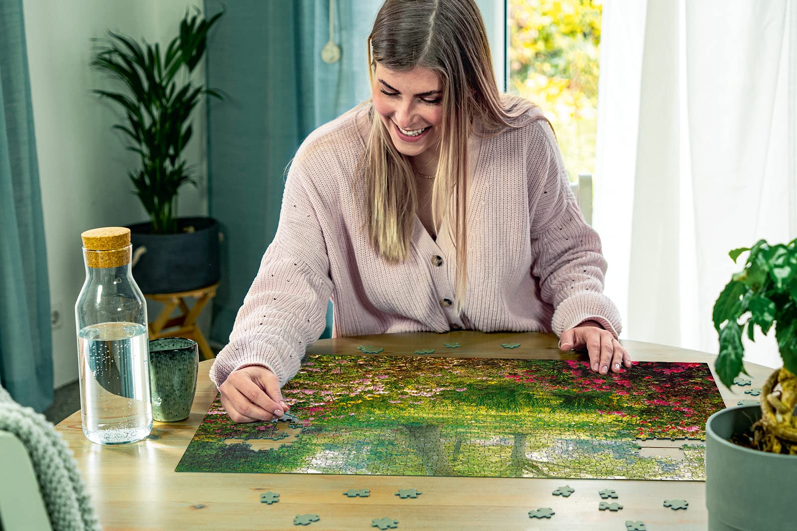 Ravensburger 1000 Piece Adult Jigsaw Puzzle - Flower Meadow (88923) | Perfect for Relaxation, Family Bonding & Home Decor