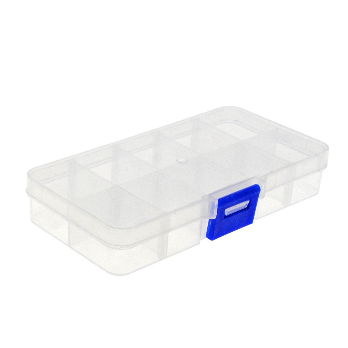 10-Pack Clear Plastic Storage Box with Adjustable Dividers - 5 x 2.5 Inch Craft Organizer for Jewelry, Beads & Small Parts | Perfect for DIY Crafts, Fishing Tackle & Office Supplies Organization