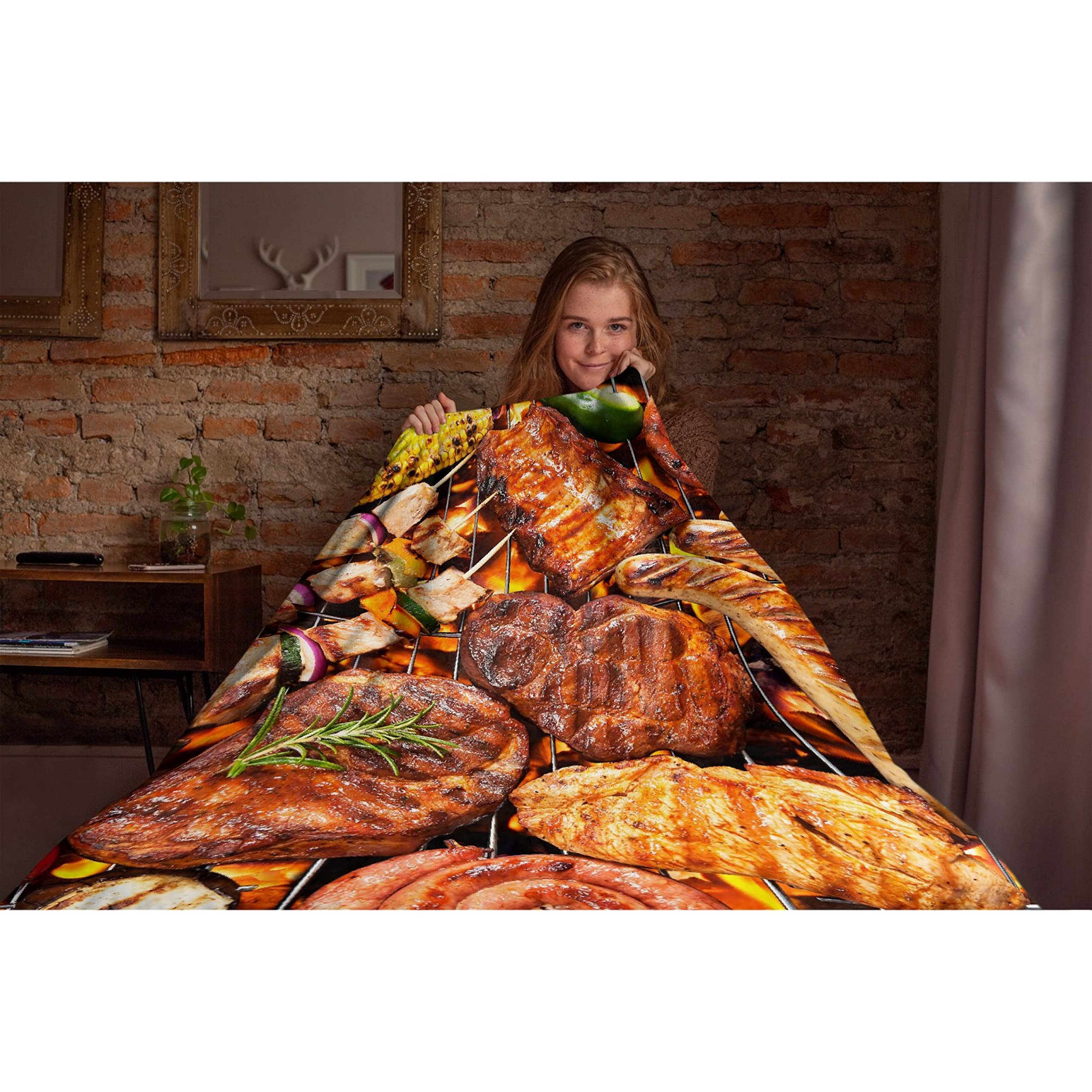 Super Soft Extra Large 120x90 Inch Cozy Fleece Blanket - Warm Plush Throw for Couch, Bed, Sofa | All-Season Home Decor & Outdoor Picnic, Camping, Beach Barbecue Blanket for Family