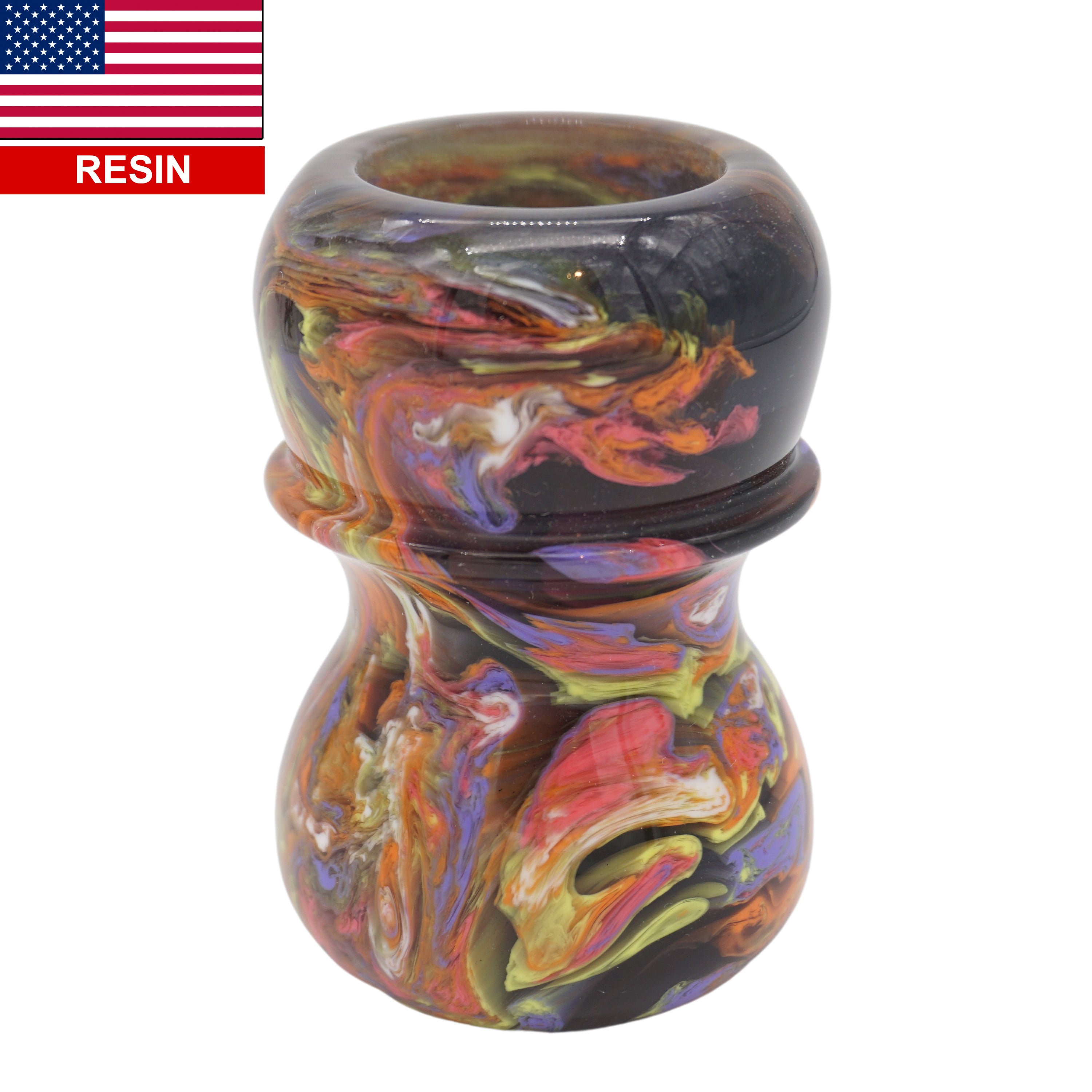 Handmade Night Graffiti Shaving Brush Handle - Fits 24mm & 26mm Knots - Perfect for Wet Shaving & Grooming Gifts