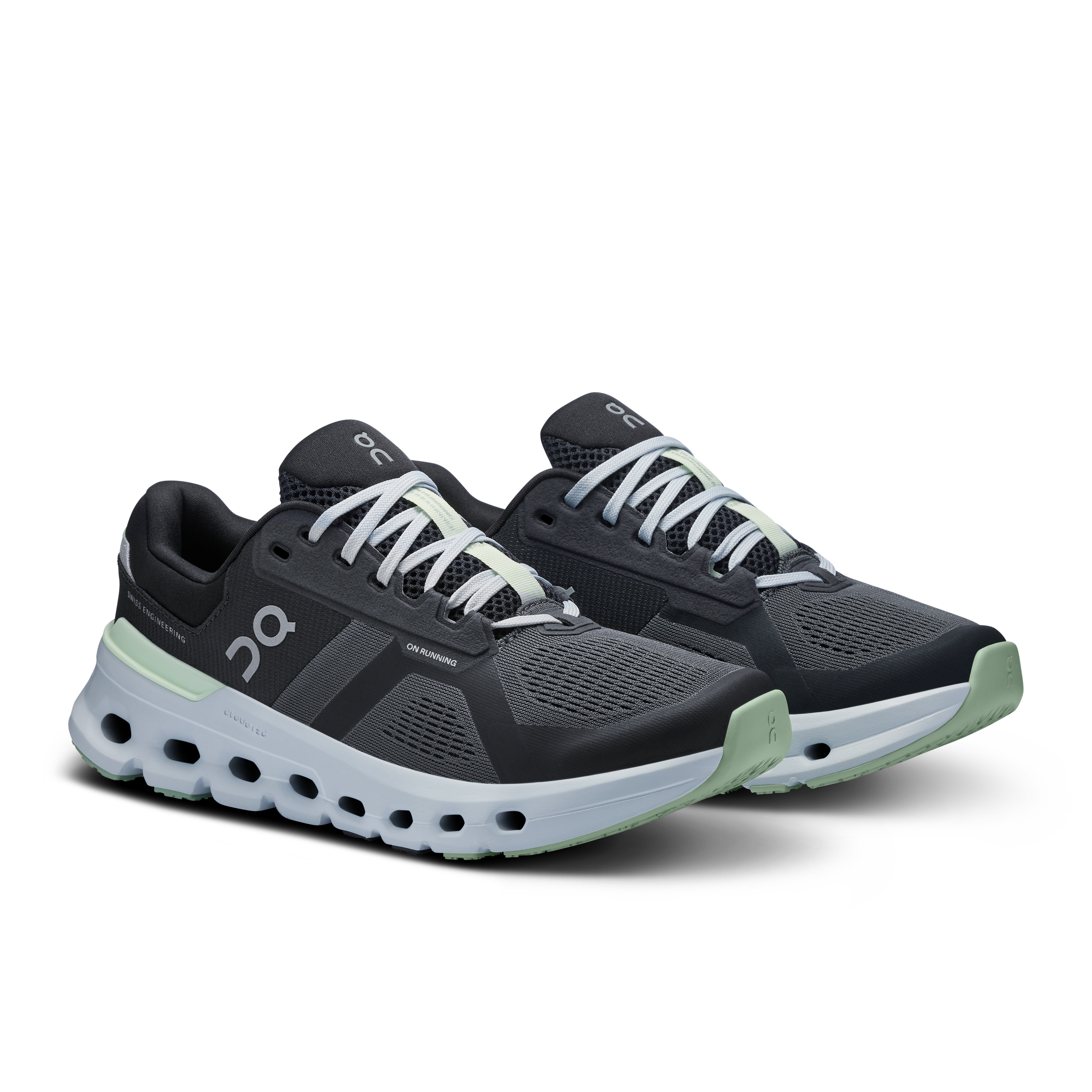 On Running Women's Cloudrunner 2 Running Shoes - Lightweight & Breathable for Women (Shadow/Lima) - Perfect for Jogging, Gym Workouts & Daily Walking