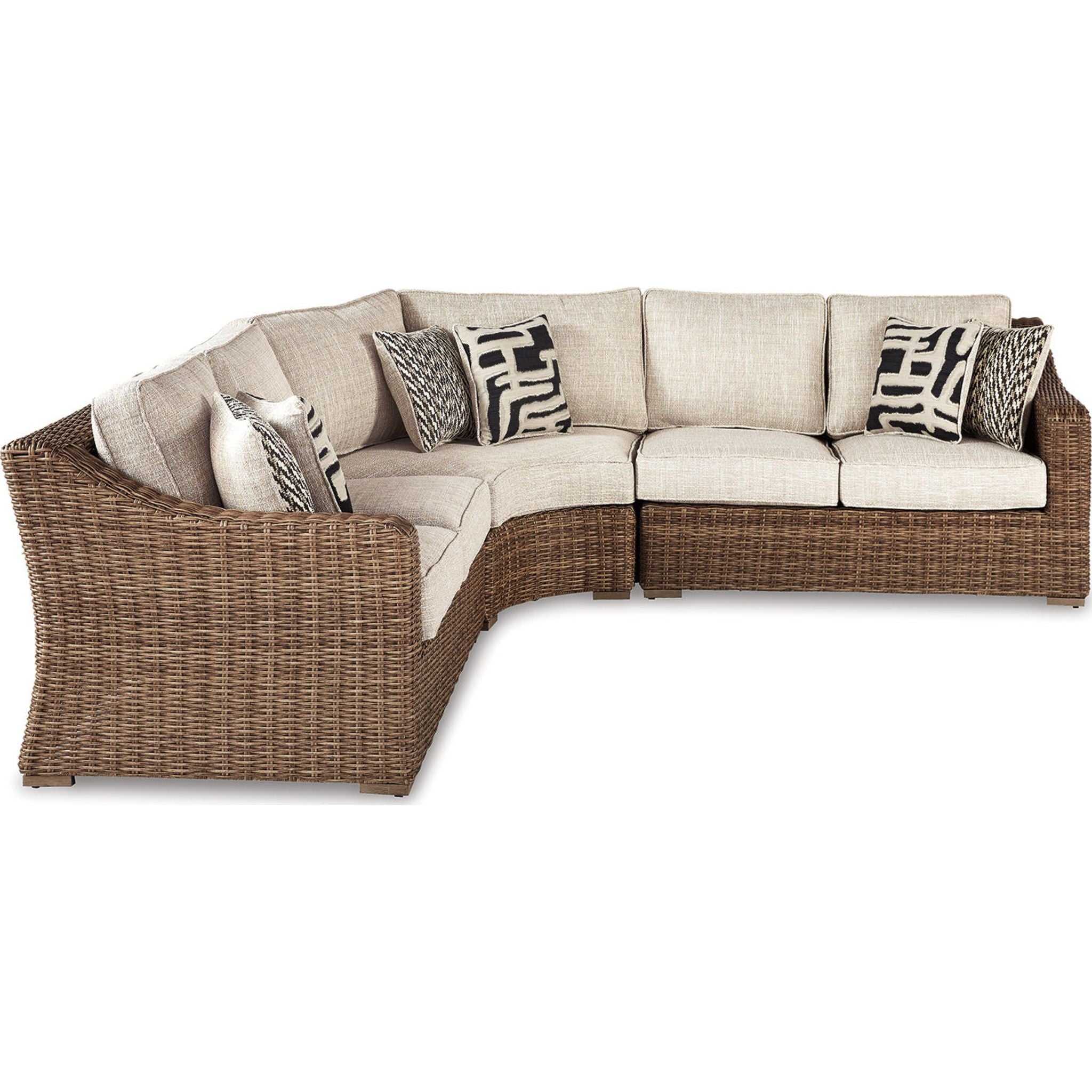 Beachcroft 3-Piece Outdoor Modular Sectional Sofa Set - Waterproof Patio Furniture for Garden, Poolside & Backyard Relaxation