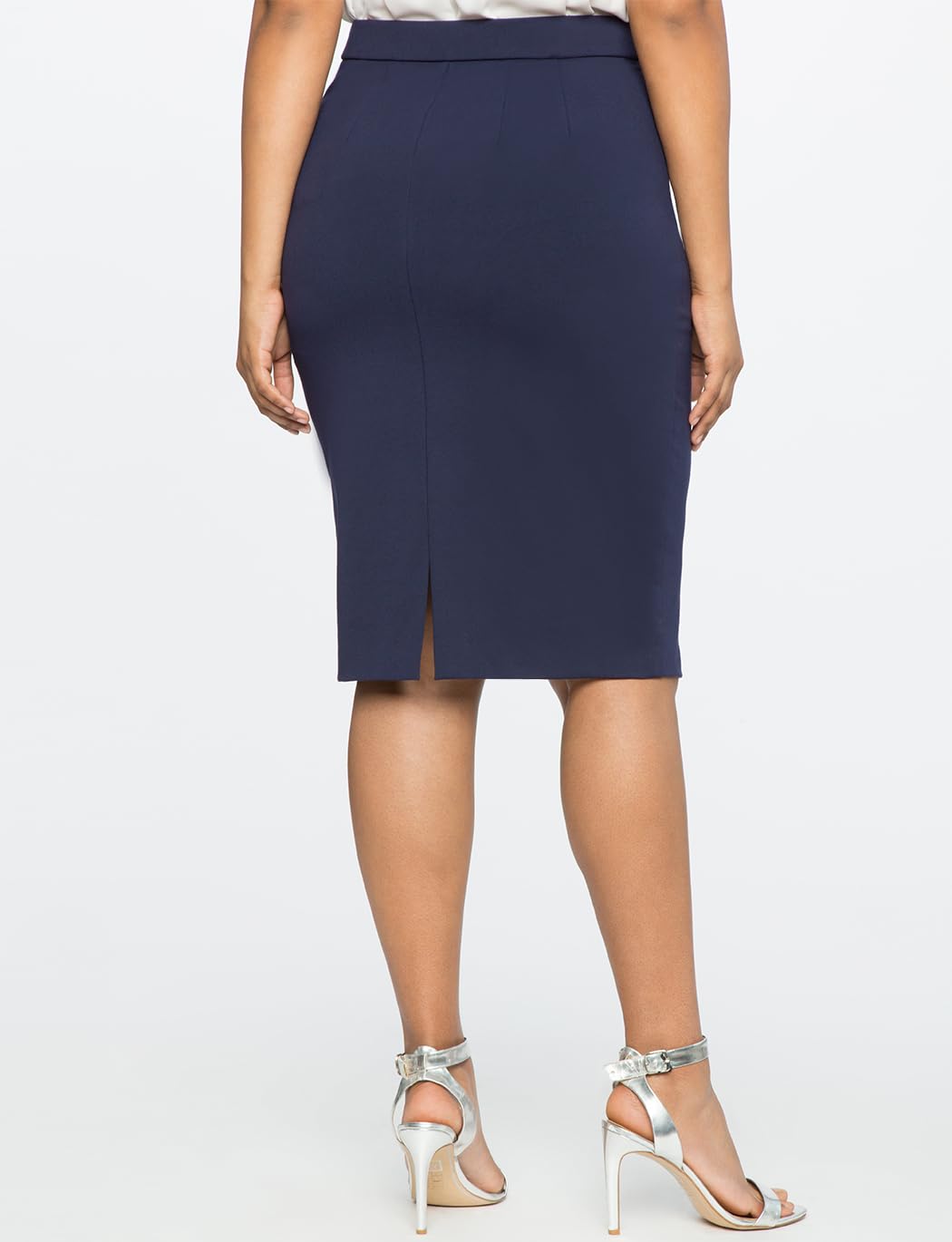 ELOQUII Women's Plus Size Ultimate Stretch Pencil Skirt - Comfortable Office Work & Casual Wear for Curvy Women