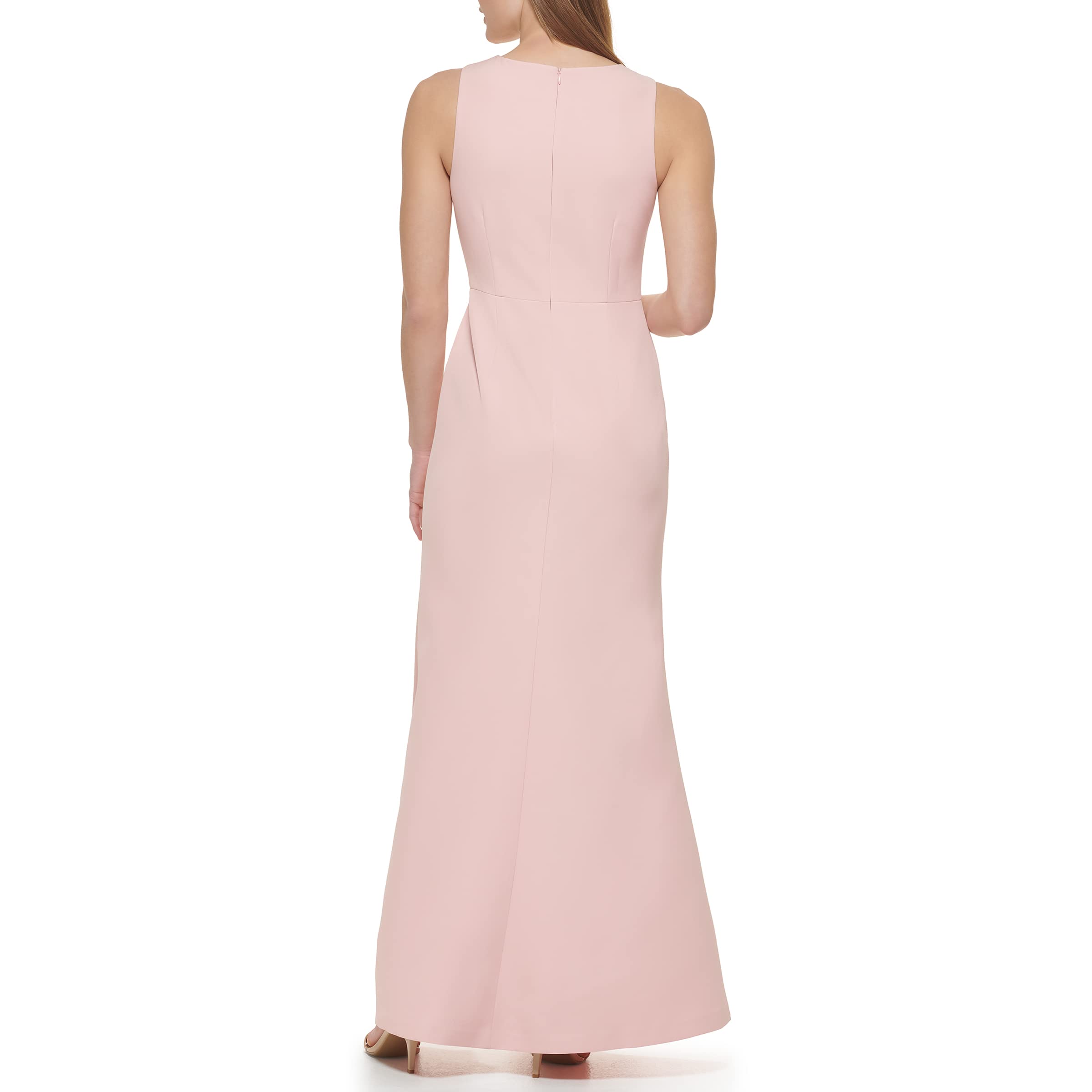 Eliza J Women's Sleeveless Stretch Crepe Dress with Jewel Neckline - Perfect for Weddings, Cocktail Parties & Formal Occasions