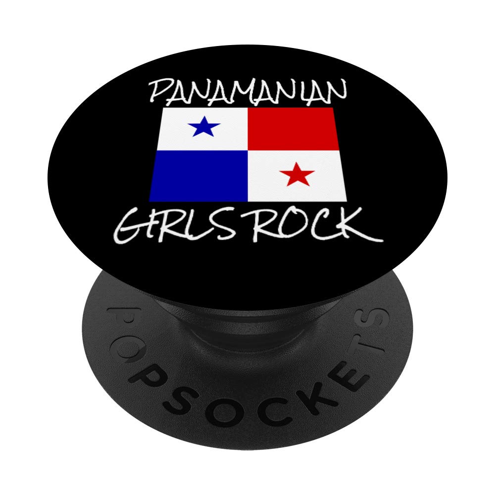 Panamanian Girls Rock Flag of Panama PopSockets PopGrip - Swappable Phone & Tablet Grip for Secure Hold | Perfect for Travel, School & Everyday Use