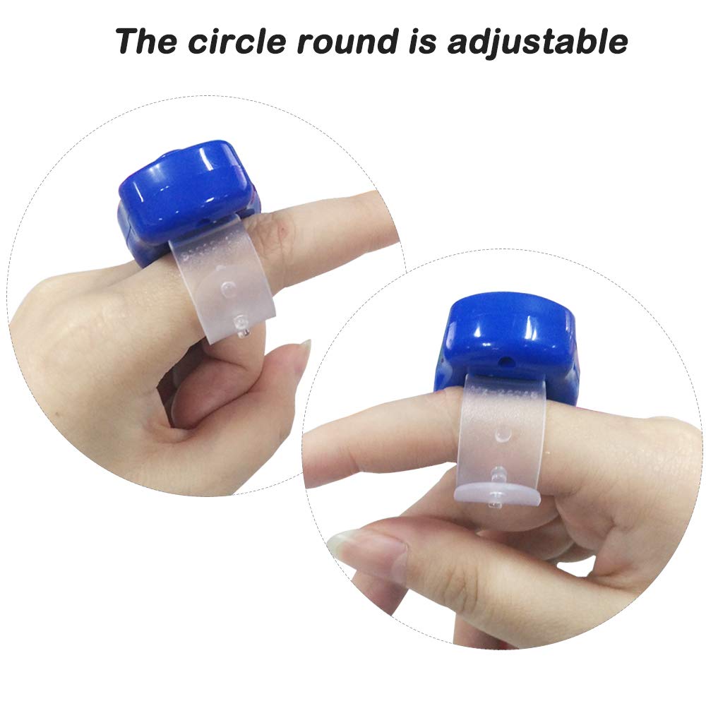 AFUNTA 7-Pack Digital LED Finger Counter for Sports & Events