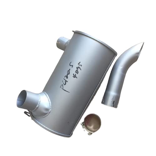 6205-11-5220 Muffler Replacement for Komatsu Excavator PC120-6 & PC100-6 | Compatible with 4D95 Engine | Heavy Duty Construction Equipment Parts for Noise Reduction & Exhaust System Maintenance