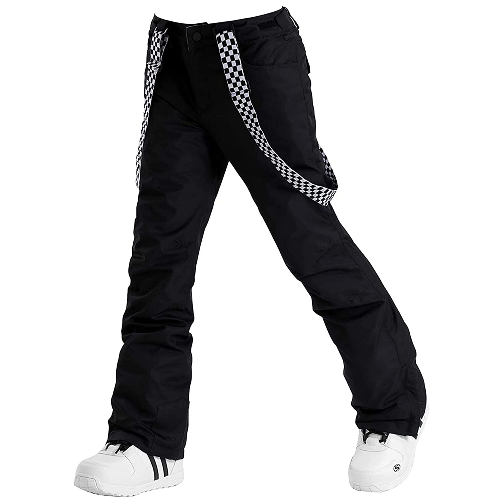 IMPHUT Women's Waterproof Ski Pants - Winter Snowboard Bib Overalls for Hiking & Snow Sports - Warm Insulated Snow Pants for Skiing & Outdoor Activities
