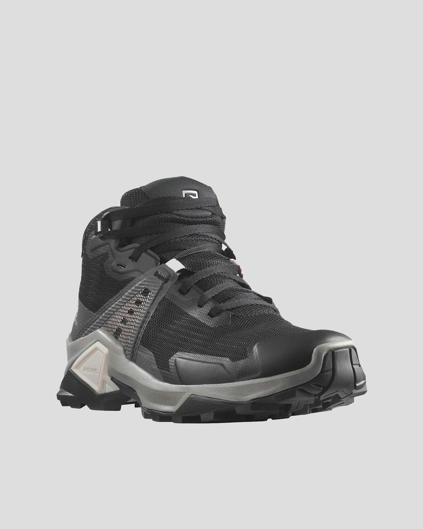 Women's Salomon X Raise 2 GTX Mid Waterproof Hiking Boots - Black/Magnet - Lightweight & Durable for Outdoor Adventures, Trail Running & Mountain Climbing
