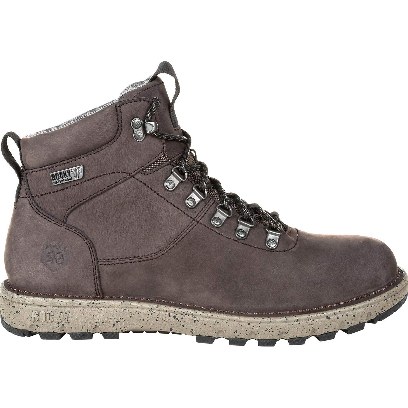 ROCKY Legacy 32 Gray Waterproof Hiking Boots for Men - Durable Outdoor Trekking Shoes with Anti-Slip Sole - Perfect for Mountain Climbing, Camping & Trail Walking