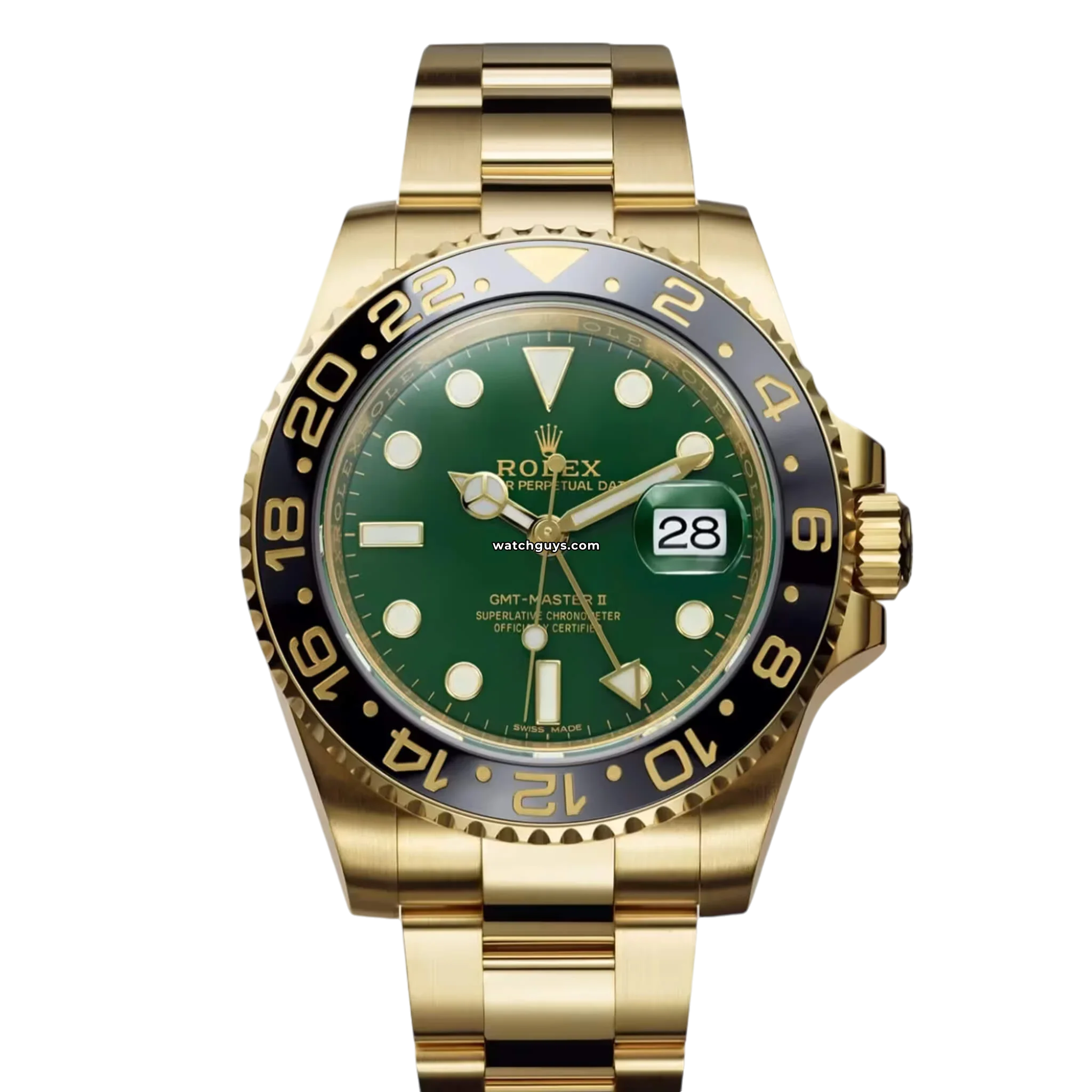 Rolex GMT-Master II 116718 Luxury Men's Watch with Green Ceramic Bezel - Perfect for Travel, Business & Collectors