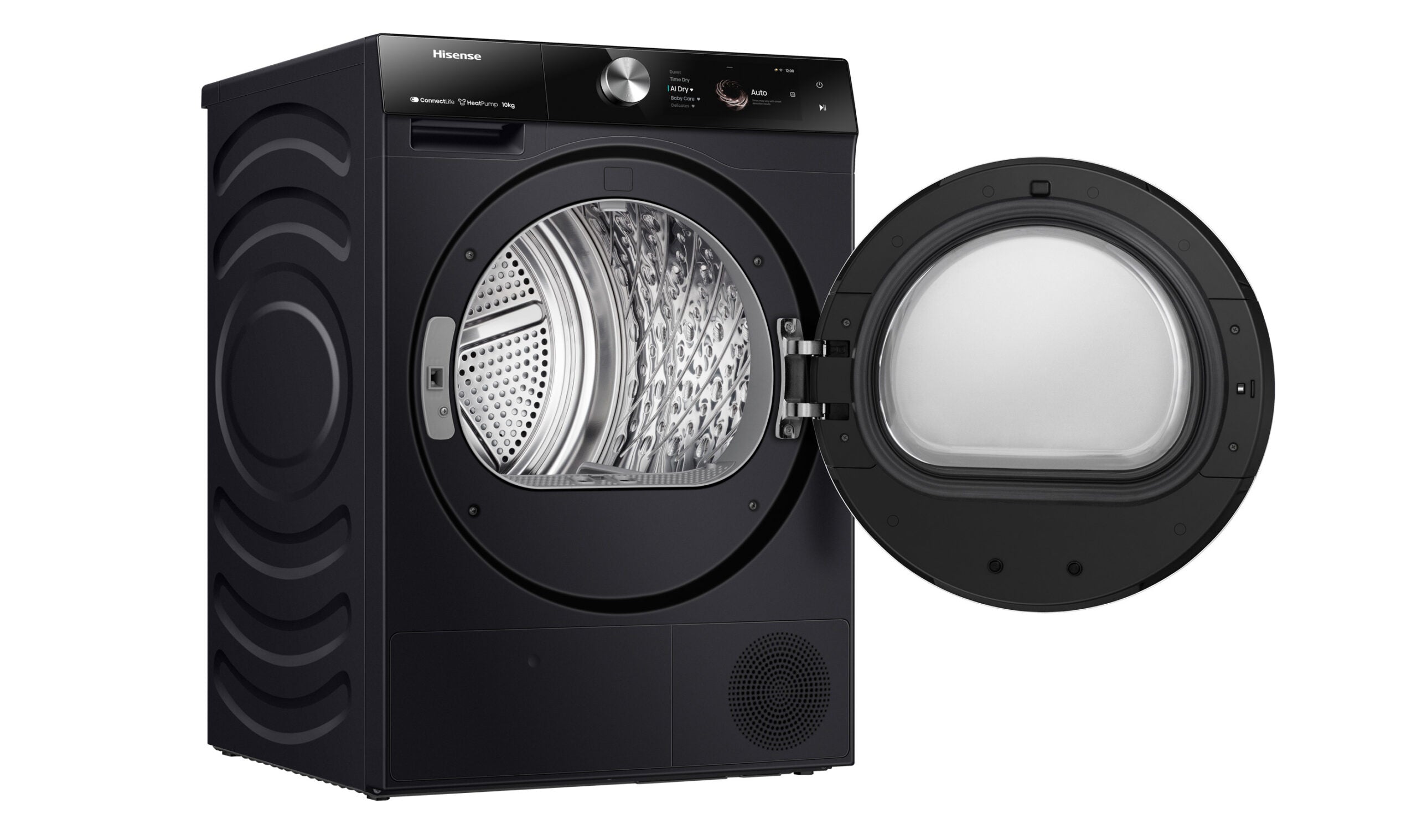 Hisense Series 9 10kg Heat Pump Dryer - Energy Efficient, Quiet Operation, Charcoal Black (HDFS10HPB) - Perfect for Large Families & Eco-Friendly Homes
