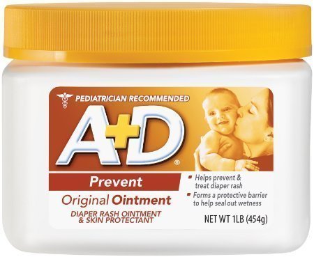 A+D Original Ointment - 1 Lb (454g) Diaper Rash Cream & Multi-Purpose Skin Protectant | Soothes Baby Diaper Rash, Dry Skin & Minor Cuts | Pediatrician Recommended for Infants & Adults