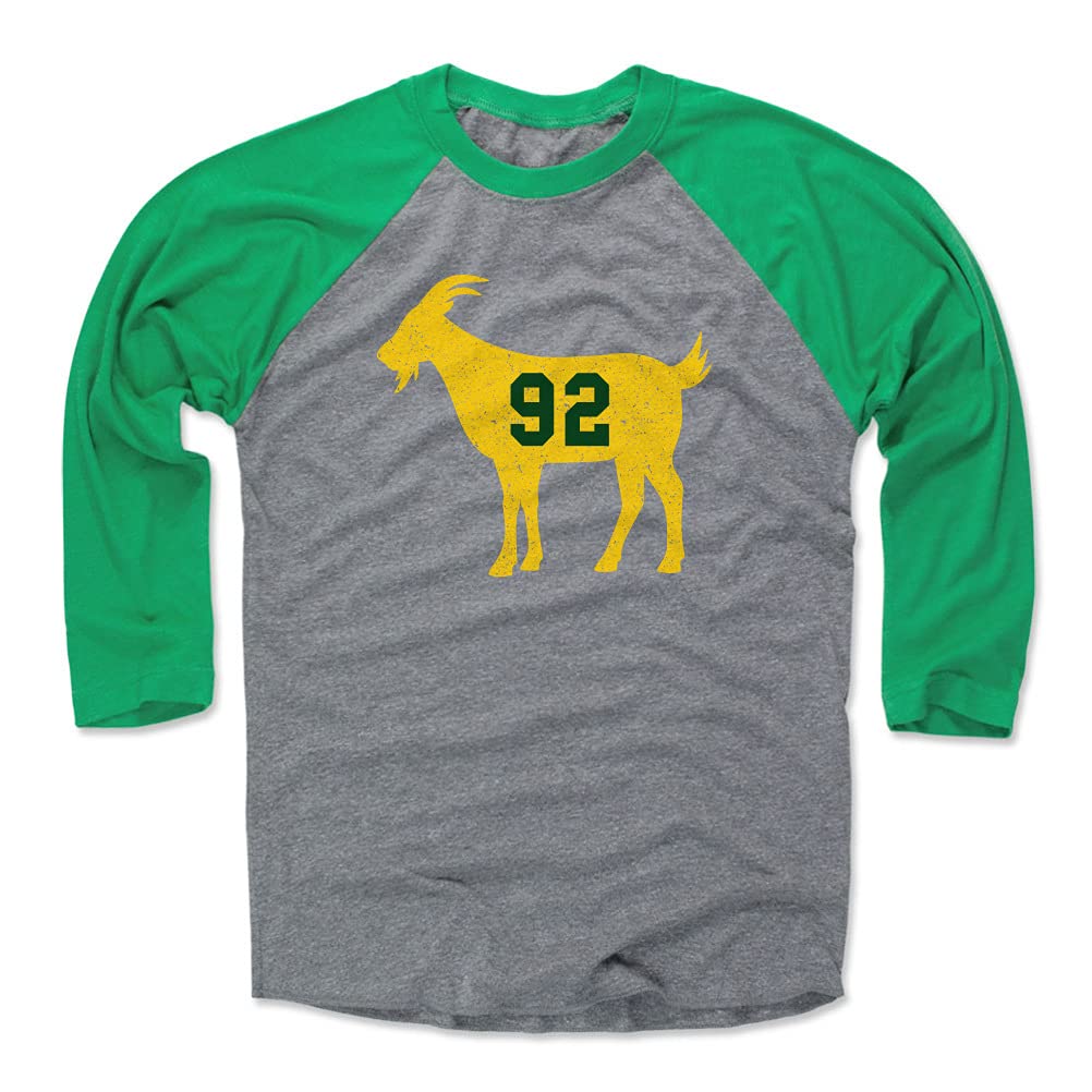 Vintage Green Bay Packers Football Raglan Tee - 500 LEVEL Green Bay Shirt - Green Bay Goat 92 - Perfect for Game Day, Tailgating & Football Fan Gifts