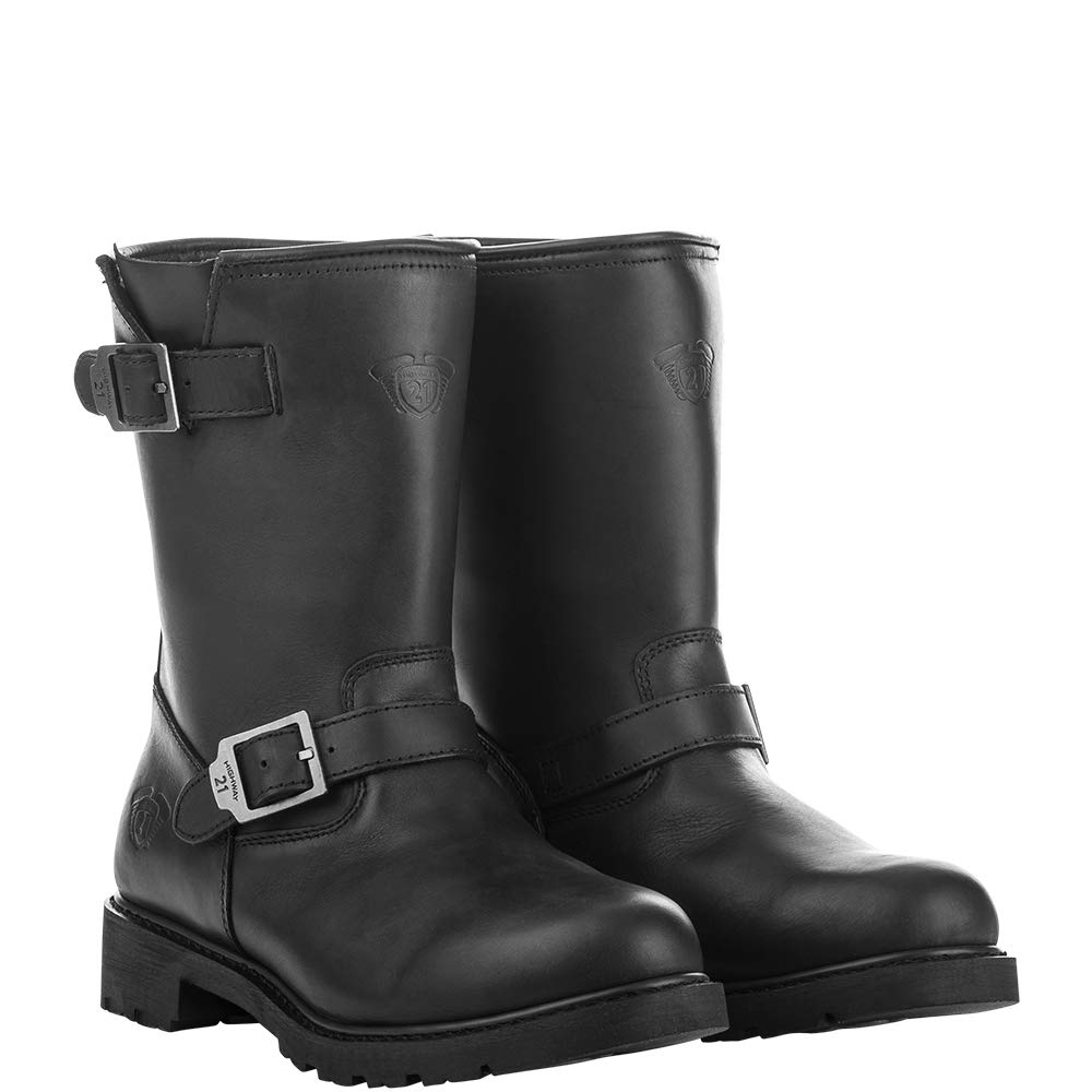 Highway 21 Primary Engineer Short Boots for Men - Durable Work Boots with Steel Toe & Slip-Resistant Sole - Perfect for Construction, Warehouse & Outdoor Work