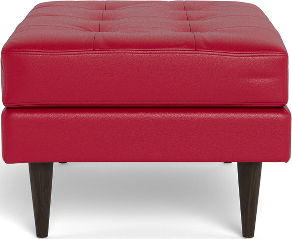 Wallace Leather Ottoman - Stylish & Durable Footrest, Storage Bench - Perfect for Living Room, Bedroom & Home Decor