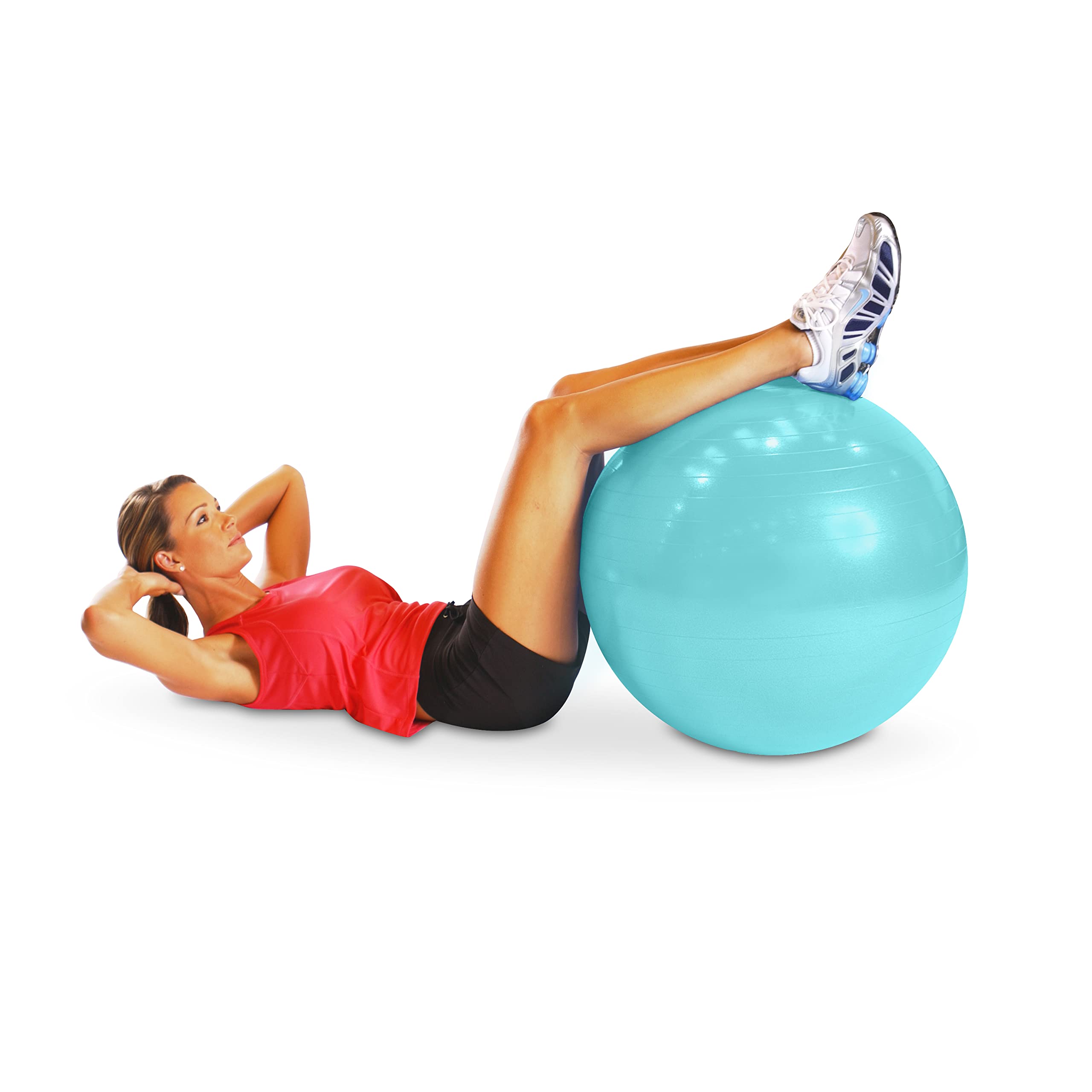 CAP Barbell Stability Ball - 65cm Anti-Burst Exercise Ball for Yoga, Pilates, Core Workouts & Home Gym Fitness - Great for Balance Training, Physical Therapy & Pregnancy Workouts