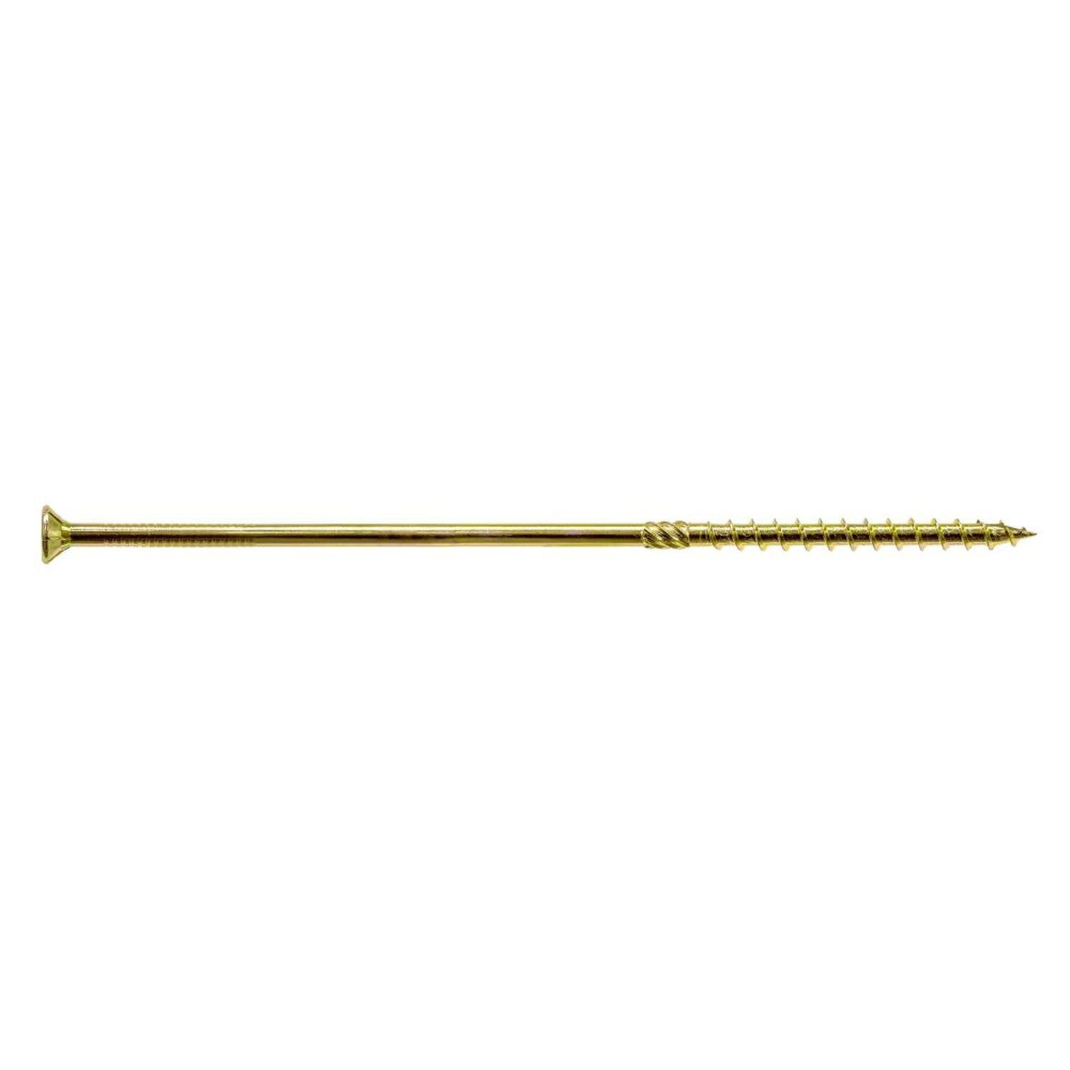 **Simpson Strong-Tie SDCP22912 Strong-Drive SDCP Timber-CP Screw — 0.315-in. x 9-1/2-in. T40, Yellow Zinc (250-Qty) | Heavy-Duty Construction Screws for Wood Framing, Decking & Structural Applications**