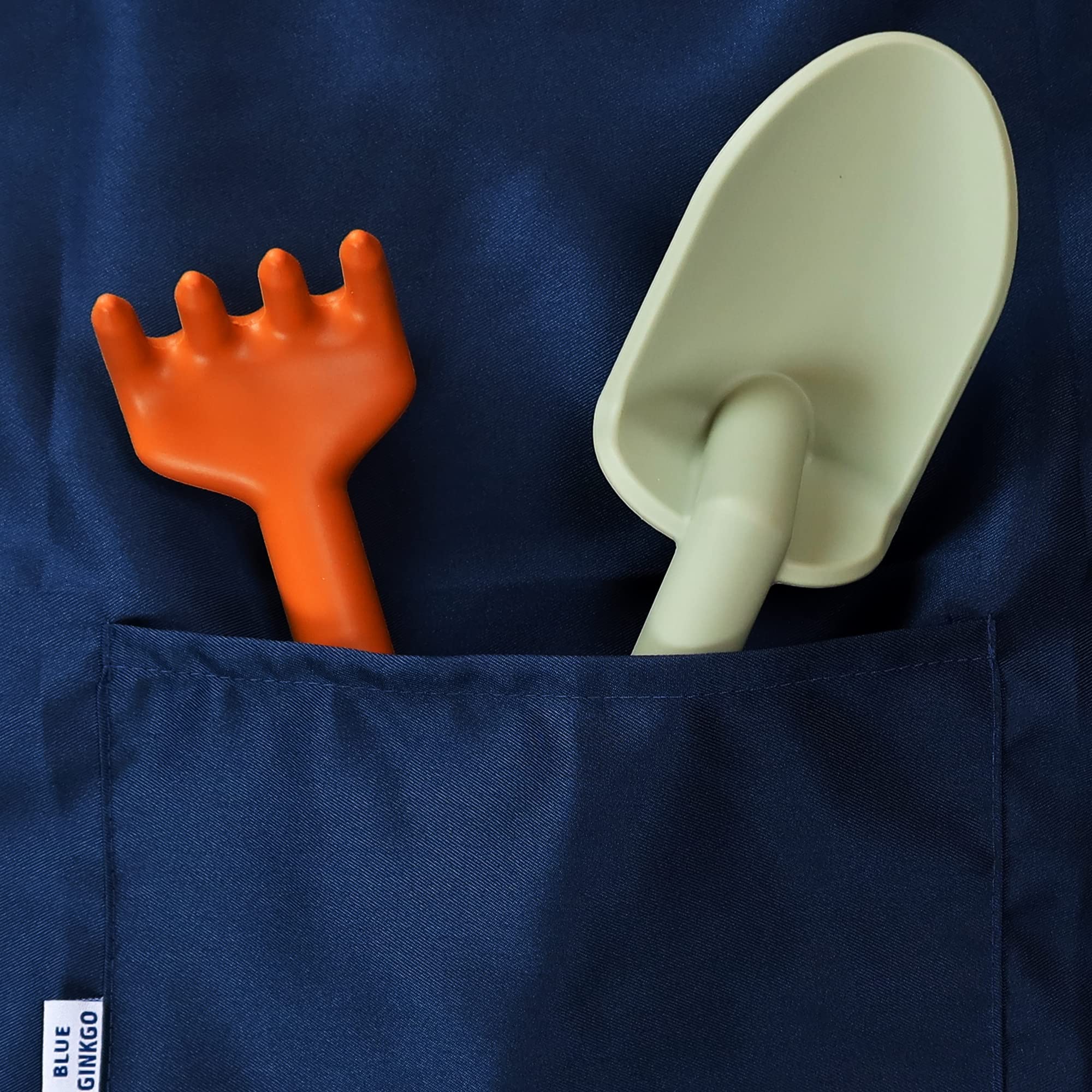 BLUE GINKGO Toddler Gardening Tools Set - Kids Shovel, Rake, Watering Can & Sand Molds | Durable Silicone Beach & Garden Toys for Toddlers 1-3 Years | Outdoor Learning & Sensory Play for Boys & Girls (Green) - Perfect for Sandbox, Backyard & Beach Activities