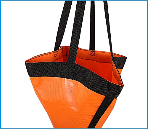 Premium Marine PVC Sea Anchor & Drogue for Kayak Canoe Boat - Drift Control & Stabilization with 30ft Retrieval Tow Line - Ideal for Fishing, Rowing & Water Sports