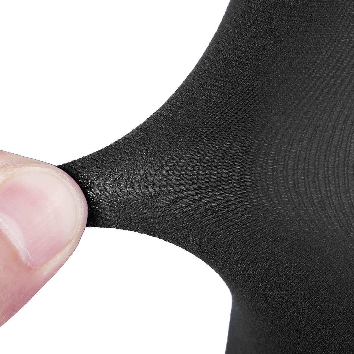 Agoky 1 Pair Men's Thigh High Compression Stockings - Open Toe Sheer Support Socks for Circulation & Swelling Relief - Perfect for Travel, Sports & Medical Recovery