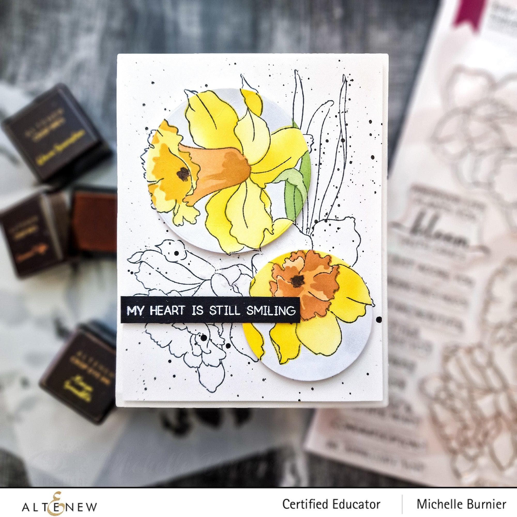 Daffodil Delight Die Cut Bundle for Card Making & Scrapbooking - Floral Garden DIY Craft Supplies for Greeting Cards, Home Decor, and Paper Crafts